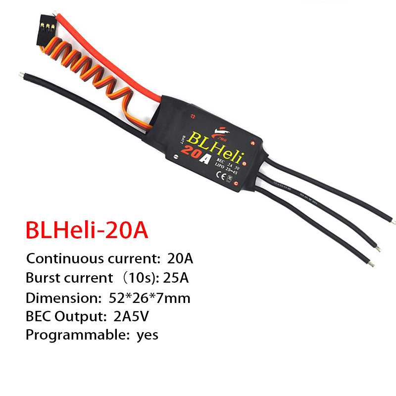 1-3Pcs Brushless ESC BLHeli 20 - đánh giá và giá Drone Motor