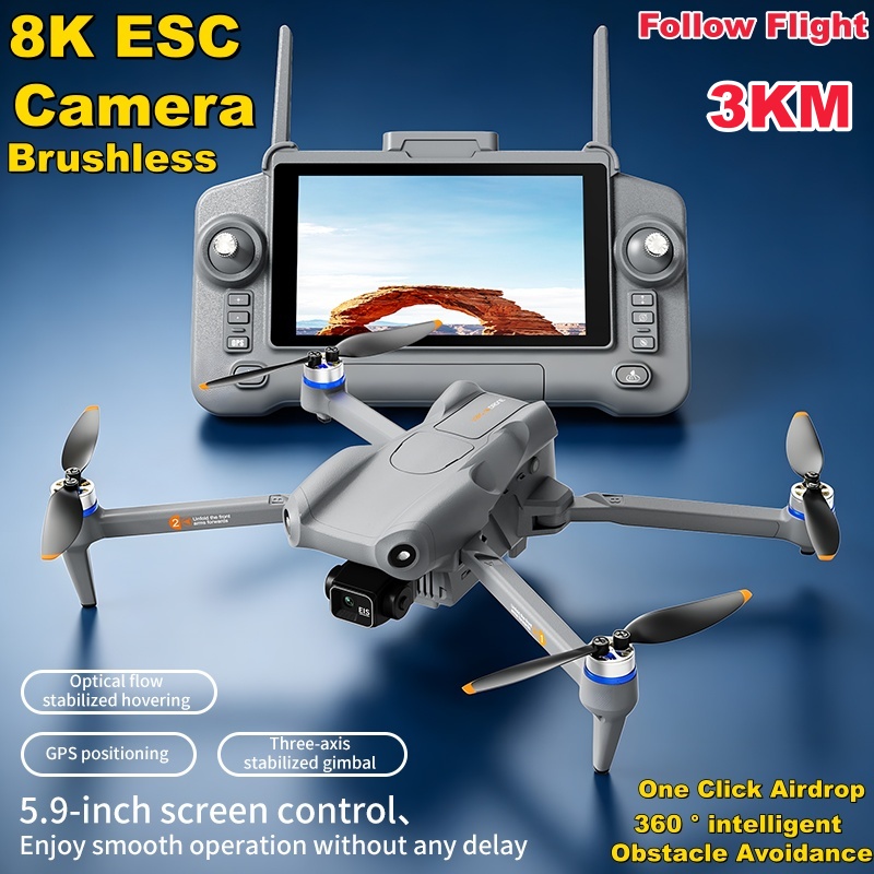 5.9in Touch Screen 3 Axis Gimb - đánh giá và giá Drone Gimbal