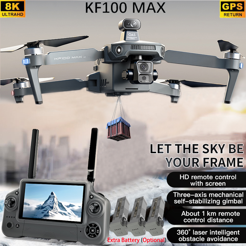 KF100 MAX GPS Drone 4K Camera  - đánh giá và giá Jjrc Drone X12